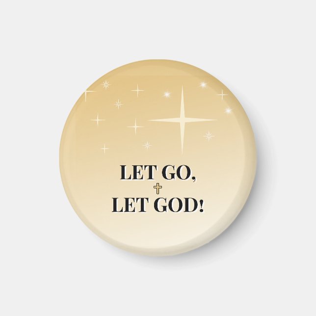 Íman Cruz de Cura Larga Deus Estrelas (Frente)