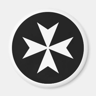 Íman Cruz de Malta Branca