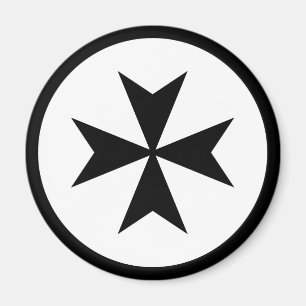 Íman Cruz de Malta Preta