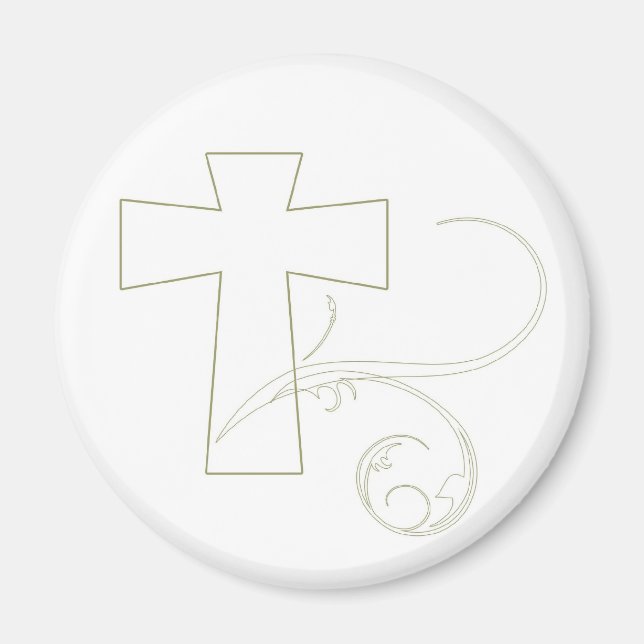 Íman Cruz dorada (Frente)