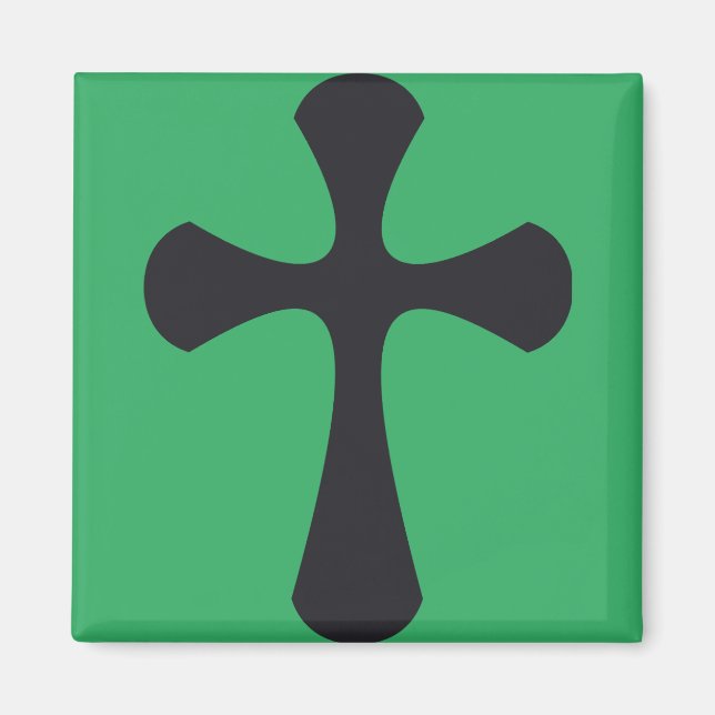 Íman Cruz Minimalista Moderna Arte Cristã Contemporânea (Frente)