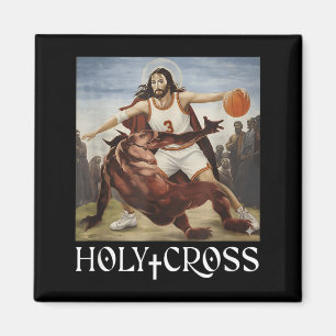 Íman Cruz Sagrada Engraçada Jesus Cruzando Satanás Basq