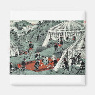 Íman Cruz vermelha japonesa que toma dos soldados