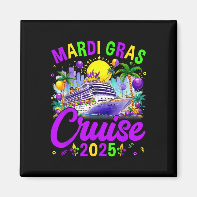 Íman Cruzamento Familiar Mardi Gras Carnaval 2025 (Frente)