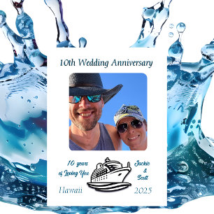 Íman Cruzeiro de Fotos de 10º Aniversário de Casamento