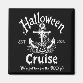 Íman Cruzeiro de Halloween 2026 Estivemos Aqui para Cor