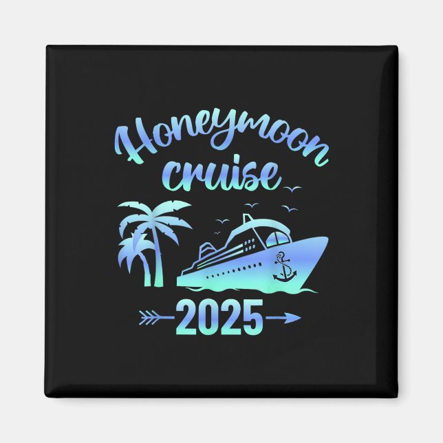 Íman Cruzeiro de Lua de Mel Recém-Casados 2025 Casais C (Frente)