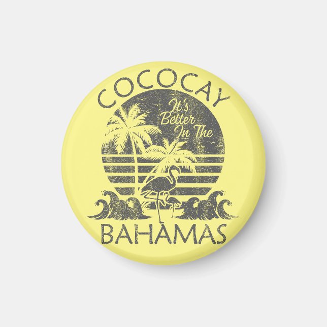 Íman Cruzeiro de Vacinação do Magnet das Bahamas CocoCa (Frente)
