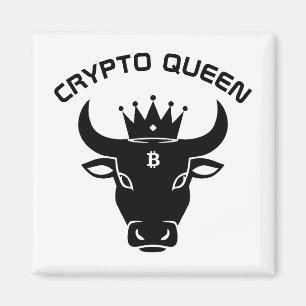 Íman Crypto Queen Personalizado White