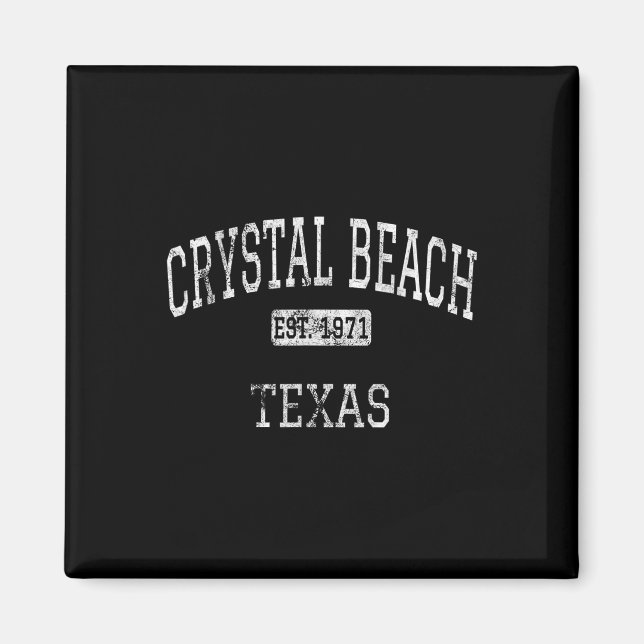 Íman Crystal Beach Texas Tx Vintage (Frente)