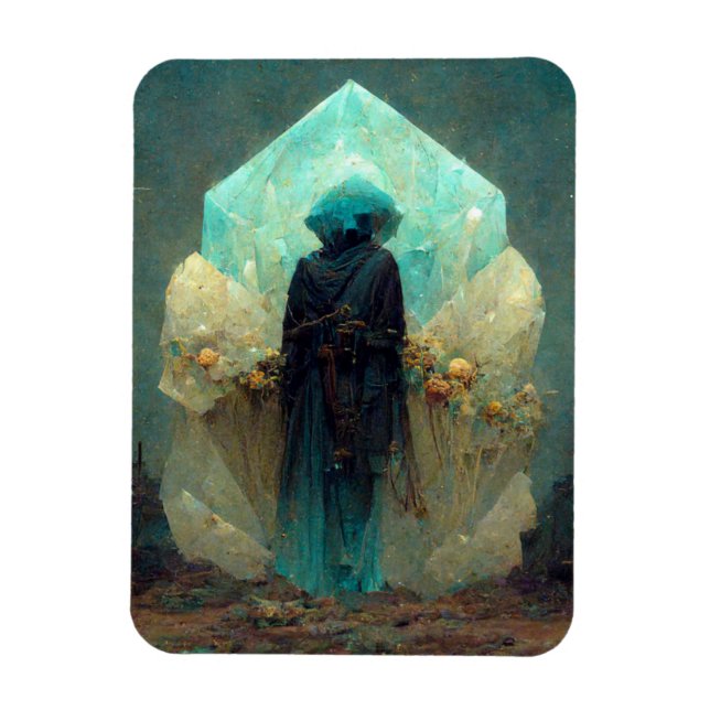 Íman Crystal Guardian Alienígena Sci-Fi Fantasy (Vertical)