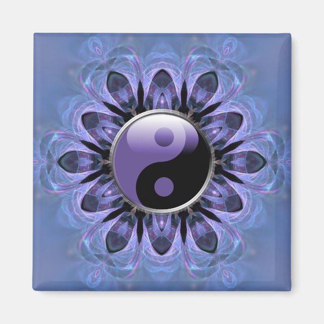 Íman Crystal Hearple Yin Yang Magnet (Frente)