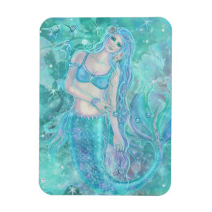 Íman Crystal Mermaid Sonha com Renee Lavoie Postcard