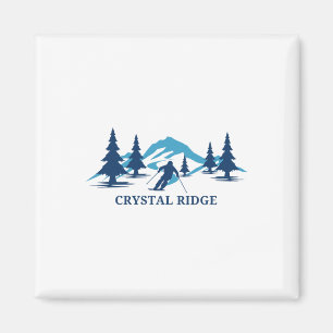 Íman Crystal Ridge Wisconsin Estação de Esqui Esqui Esq