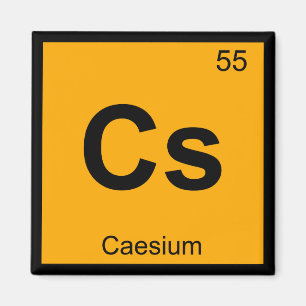 Íman Cs - Símbolo de Mesa Periódico de Química do C