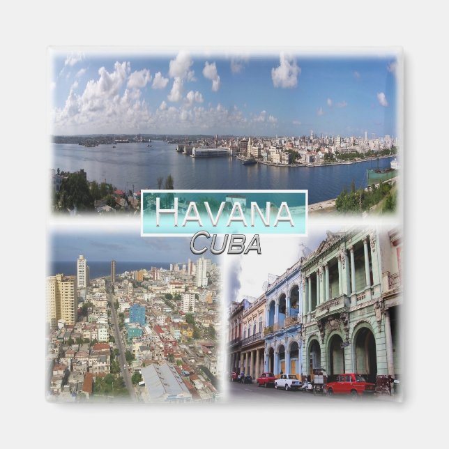 Íman CU0014 America, Cuba, Havana, Fridge (Frente)