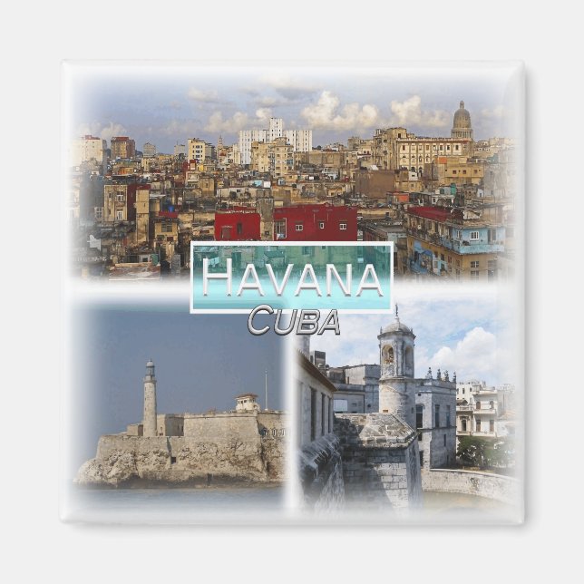 Íman CU0015 America, Cuba, Havana, Fridge (Frente)
