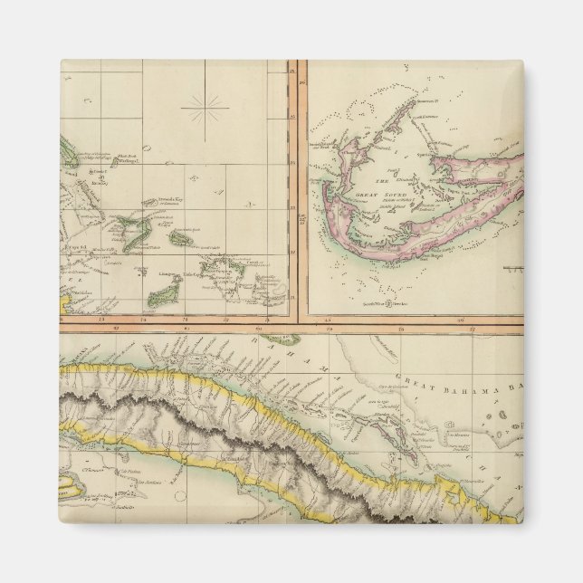 Íman Cuba, Bahama I, Bermudas (Frente)
