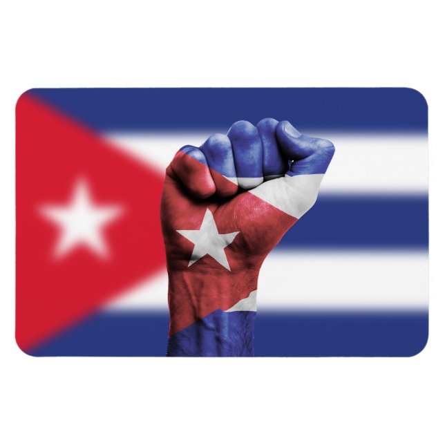 Íman Cuba Flag Fist (Horizontal)