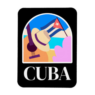 Íman Cuba Flag Salsa Vintage