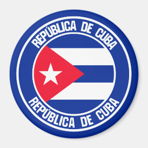 Íman Cuba Round Emblem