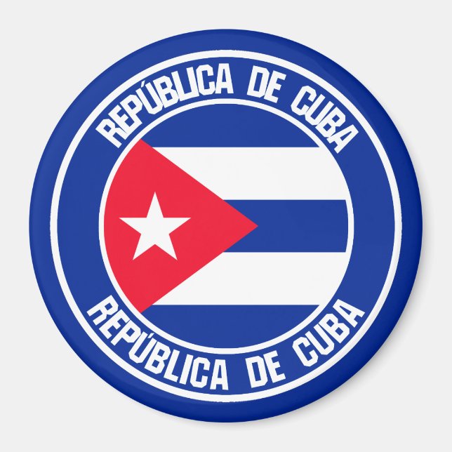 Íman Cuba Round Emblem (Frente)