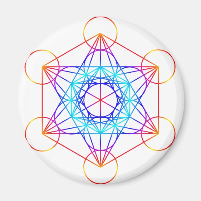 Íman Cubo do Metatron (Cor 2) (Frente)