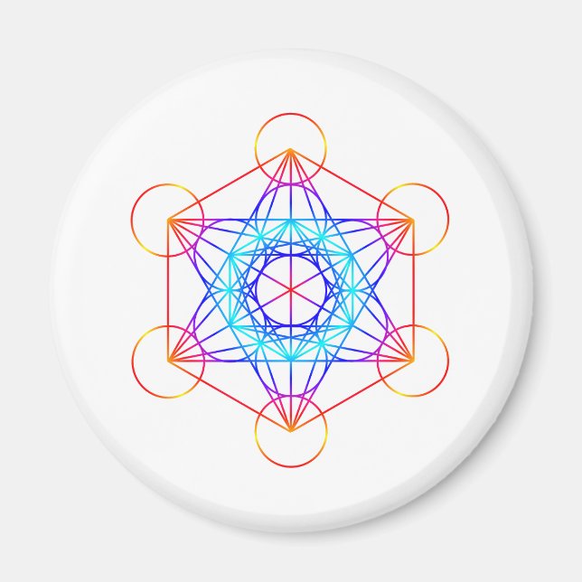 Íman Cubo do Metatron (Cor 2) (Frente)