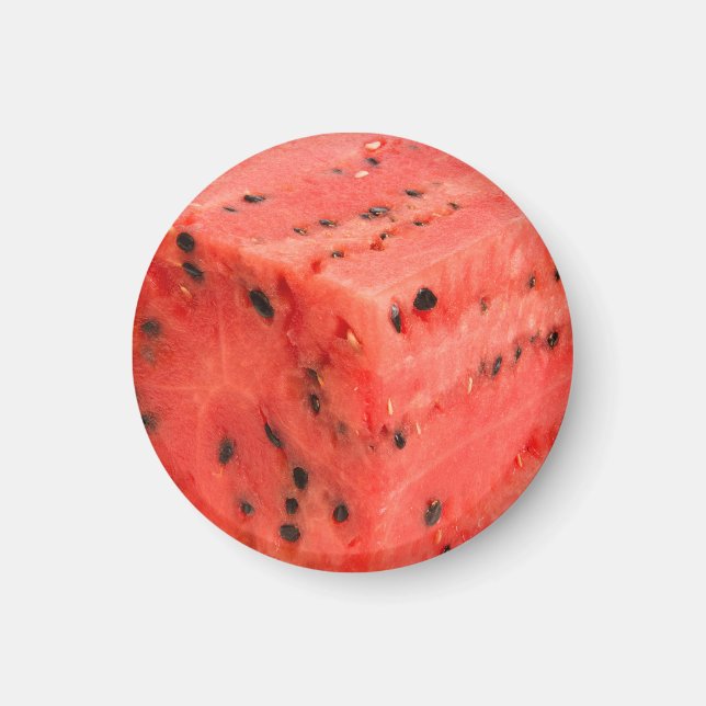 Íman Cubo original de Comida de Melancia Vermelha doce  (Frente)