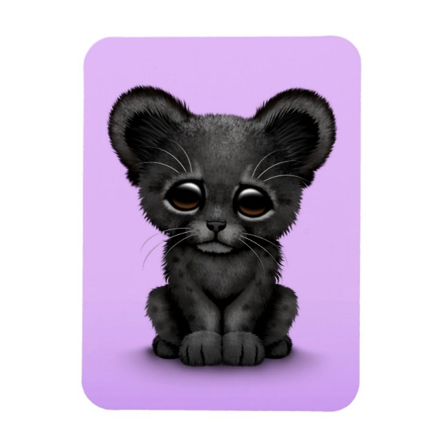 Íman Cubo Pantera Negra, Bebê, Cubo em Roxo (Vertical)
