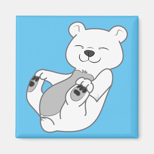 Íman Cubo Polar Bear (Frente)
