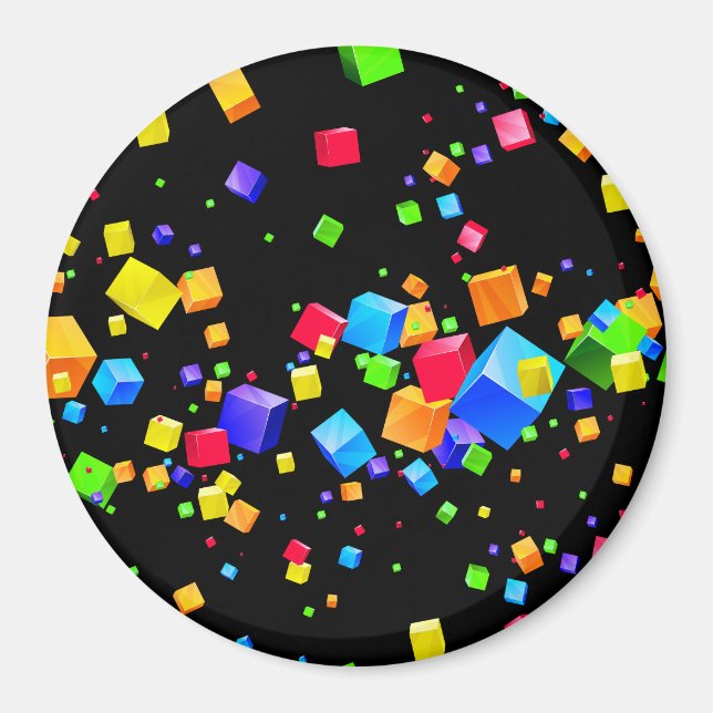 Íman Cubos Coloridos 2 (Frente)