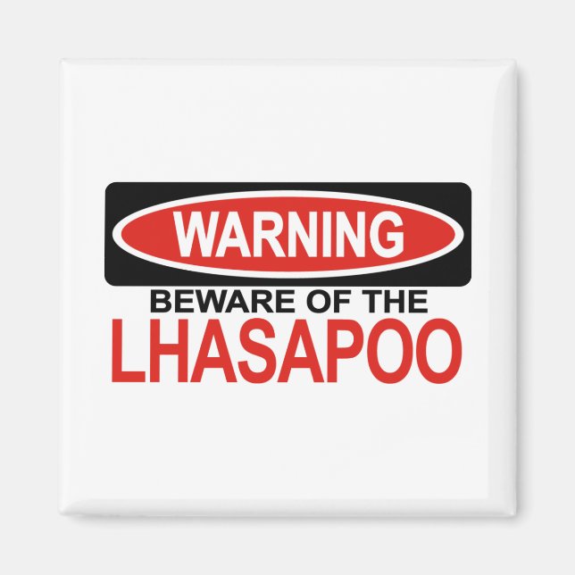 Íman Cuidado Com Lhasapoo (Frente)