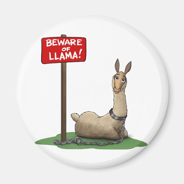 Íman Cuidado com o Lama! (Frente)