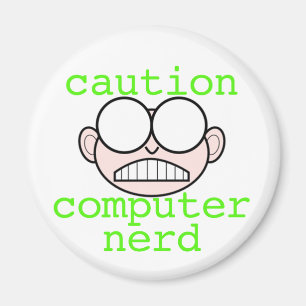 Íman Cuidado: Nerd do computador