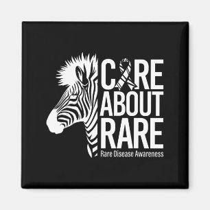 Íman Cuide da consciência da doença rara fita zebra 