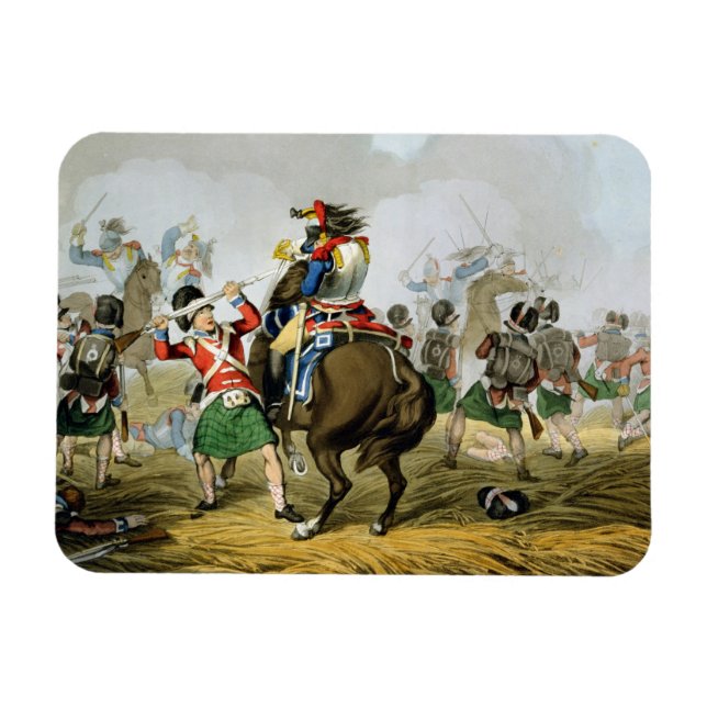 Íman Cuirassiers franceses na Batalha de Waterloo, Char (Horizontal)