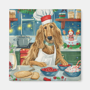 Íman Culinária de Férias do Afghan Hound: Natal Festivo