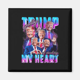 Íman Culpado Por Roubar Meu Coração Rosa Trump Trump Ga