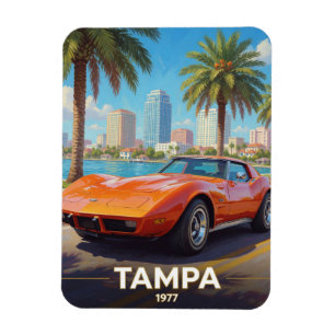 Íman Cultura Automobilística Costeira de Tampa Flórida