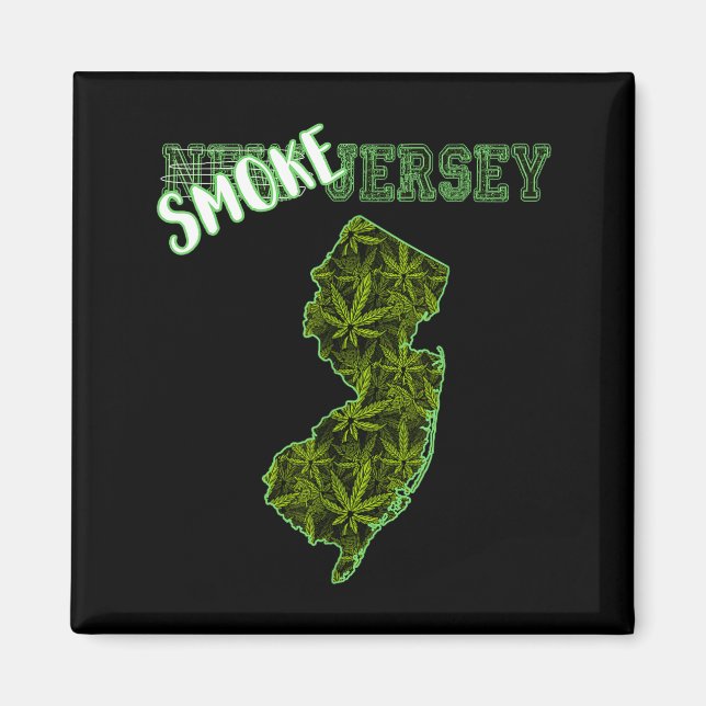 Íman Cultura de Maconha de Nova Jersey Engraçada  (Frente)