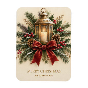 Íman Cumprimento de Natal Pastel, Vela Aconchegante, Fi