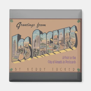 Íman Cumprimentos de Los Angeles, vintage