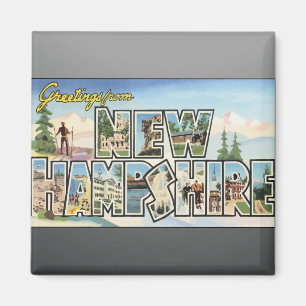 Íman Cumprimentos de New Hampshire, vintage