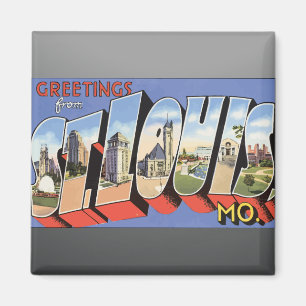 Íman Cumprimentos de St Louis, Mo., vintage