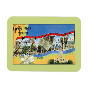 Íman Cumprimentos do vintage de Louisiana