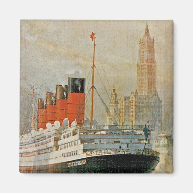 Íman Cunarder em Nova York (Frente)