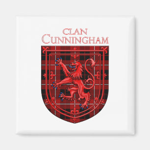 Íman Cunningham Tartan Scottish Xadrez Lion Rampant