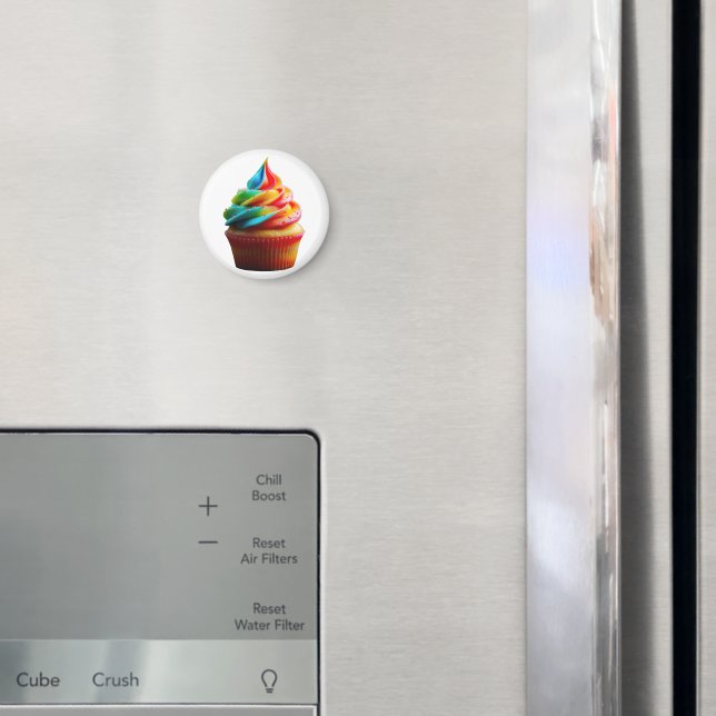 Íman Cupa de bolo de arco-íris deslumbrante da Slippery (In Situ (Fridge))