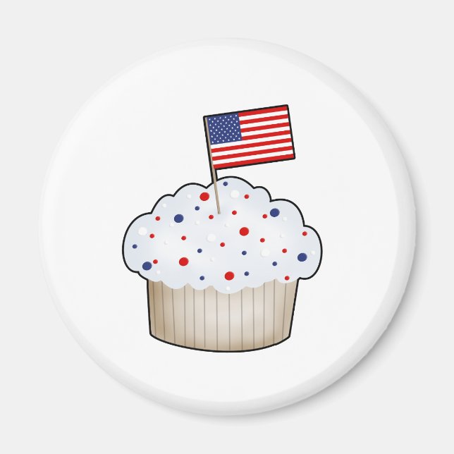 Íman Cupcake Americano (Frente)